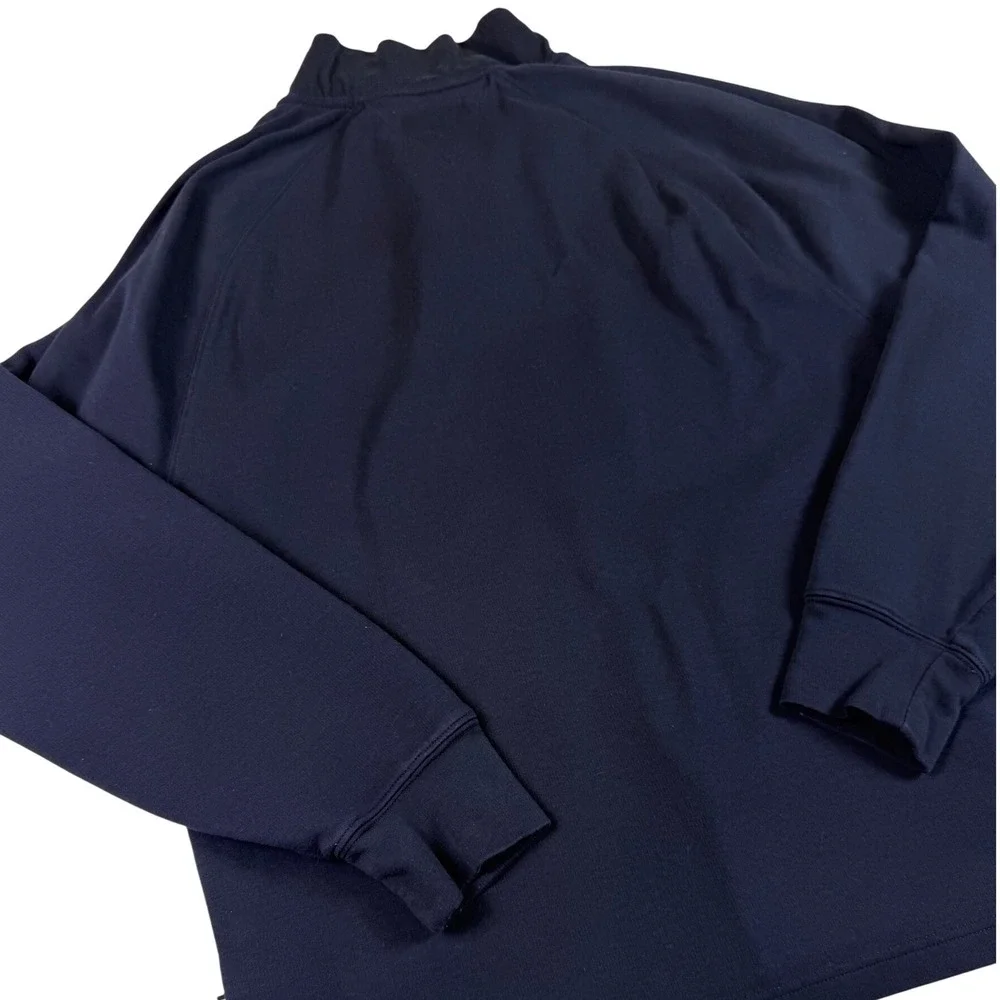 Tommy Hilfiger Mens XL Navy Blue Quarter Zip Pullover Cotton Blend Sweater